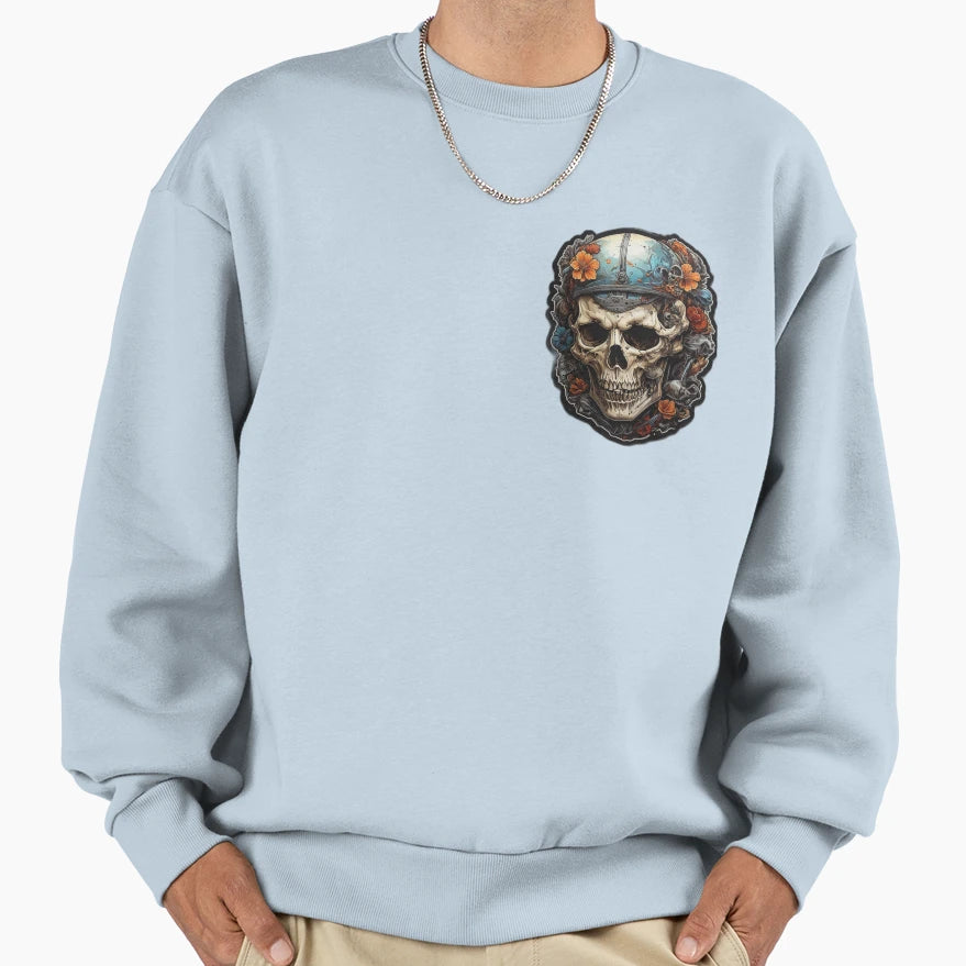 Skull Sweatshirt - Custom Art Print for Adults - T-Shirt, Sweatshirt, Hoodie
