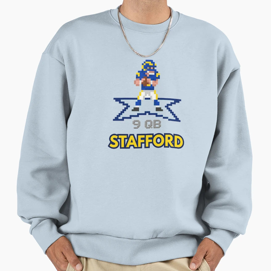 Rams Quarterback MS As Video Game Sweatshirt - Graphic Print Unisex - T-Shirt, Sweatshirt, Hoodie