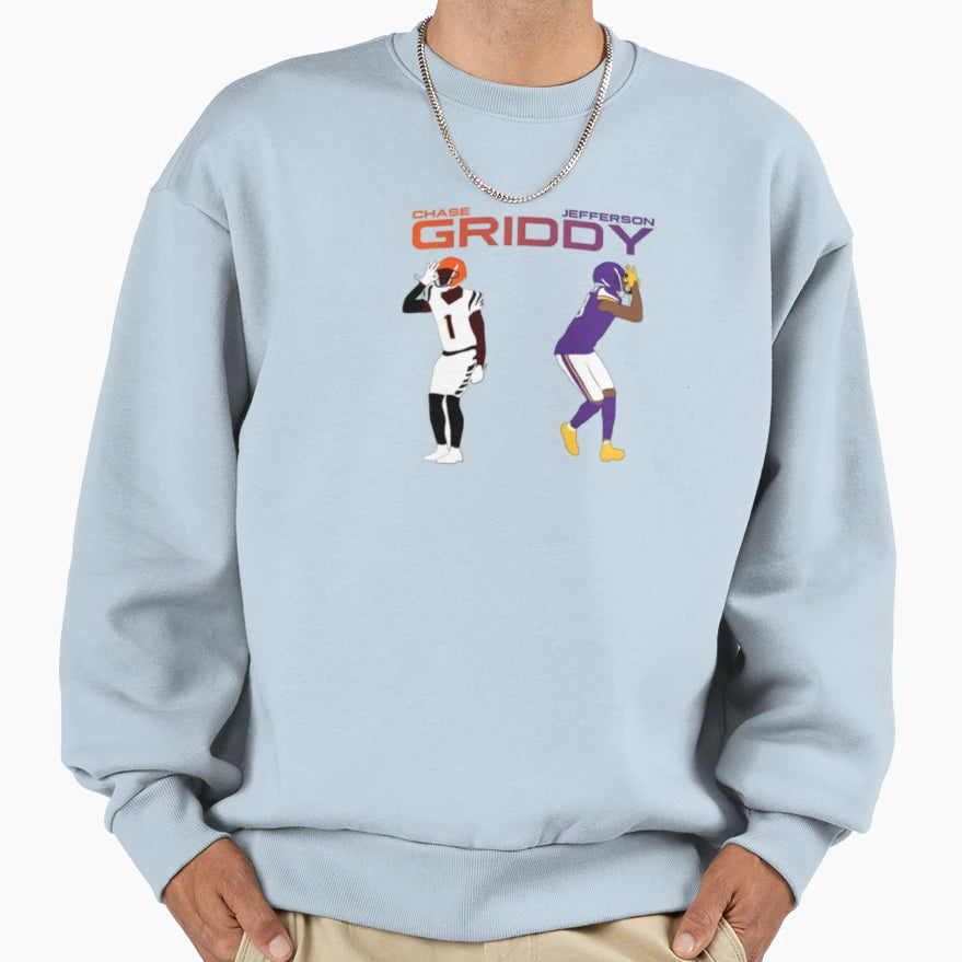 Griddy Duo Sweatshirt - Unique Graphic Men Women - T-Shirt, Sweatshirt, Hoodie