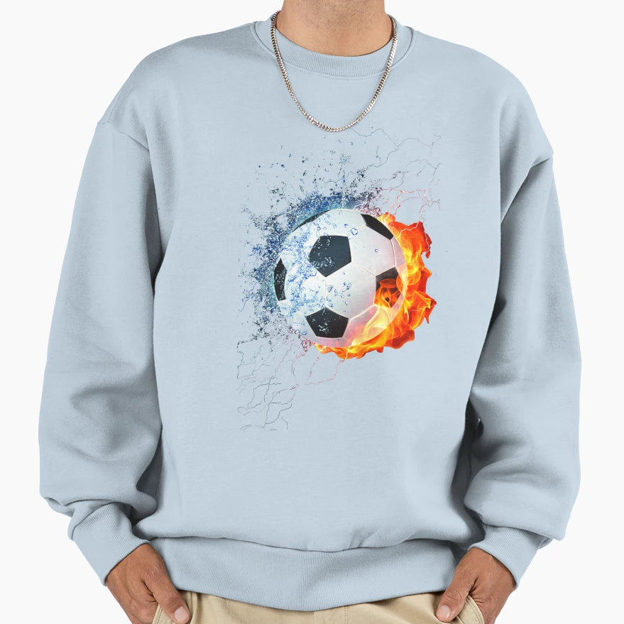 Football Mobile Phone Fire Rainbow Sweatshirt - Graphic Print Men Women - T-Shirt, Sweatshirt, Hoodie