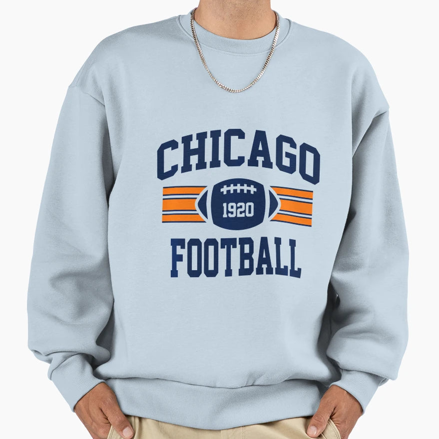 Chicago Football Athletic Sweatshirt - Casual Everyday Wear for Adults - T-Shirt, Sweatshirt, Hoodie