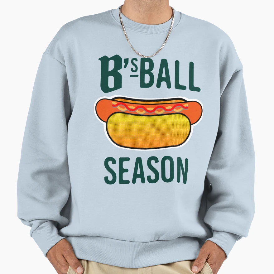 Oakland Bs Ball Season Hotlink Sweatshirt - Casual Everyday Wear Unisex - T-Shirt, Sweatshirt, Hoodie