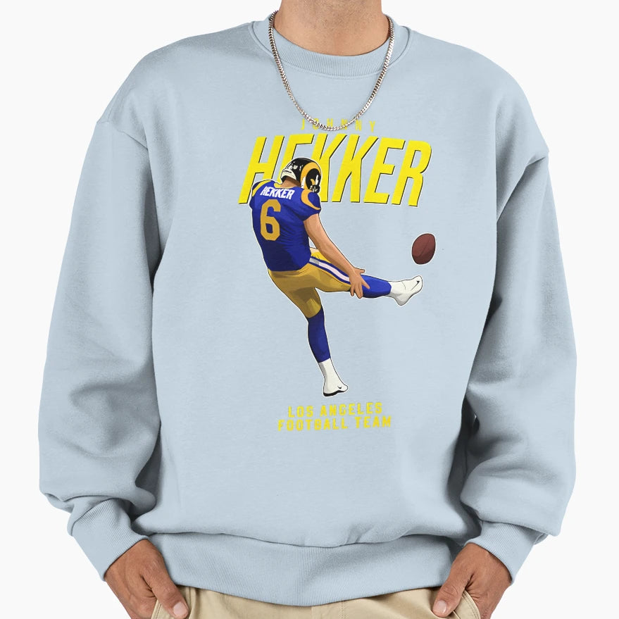 Johnny Hekker 6 Los Angeles Football Sweatshirt - Novelty Apparel Unisex - T-Shirt, Sweatshirt, Hoodie