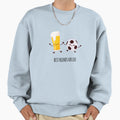 Beer And Soccer Best Friends Life Sweatshirt - Minimalist Print for Adults - T-Shirt, Sweatshirt, Hoodie