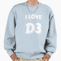 I Love D3 Dublin Ireland Sweatshirt - Custom Art Print for Adults - T-Shirt, Sweatshirt, Hoodie