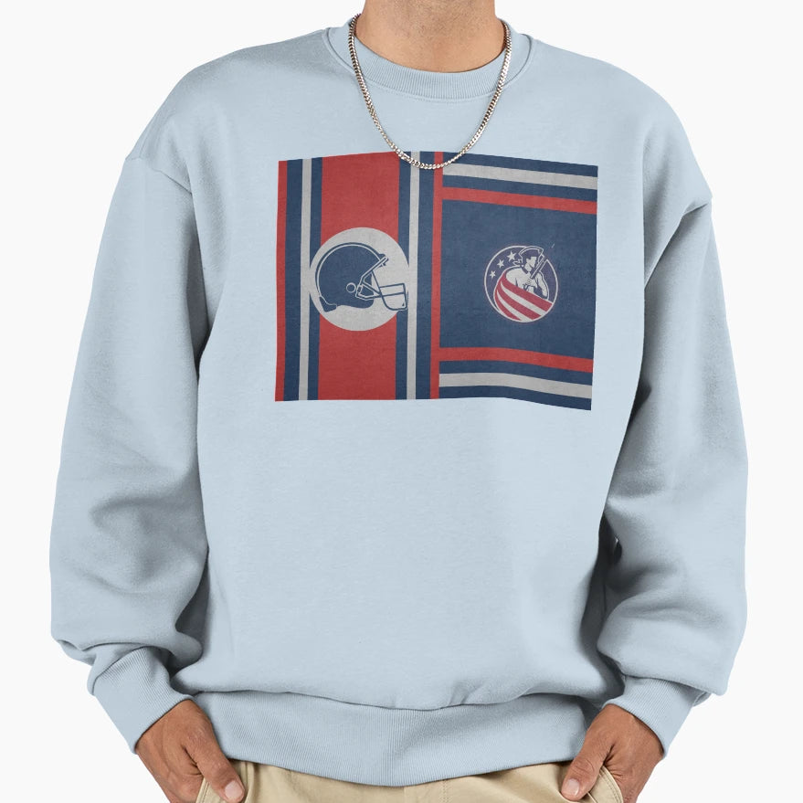 Football Patriot Model Sweatshirt - Minimalist Print Unisex - T-Shirt, Sweatshirt, Hoodie