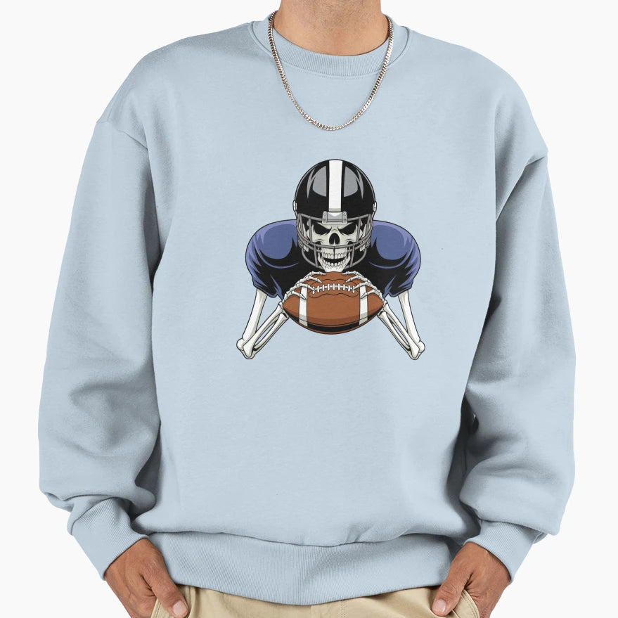 Halloween Skeleton American Sweatshirt - Novelty Apparel for Adults - T-Shirt, Sweatshirt, Hoodie