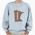 Minnesota State Outline Football Sweatshirt - Aesthetic Graphic for Adults - T-Shirt, Sweatshirt, Hoodie