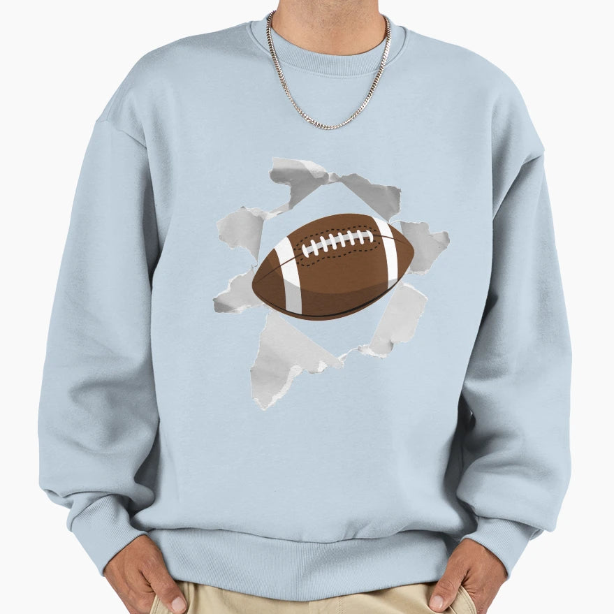 Rugby Sweatshirt - Minimalist Print for Adults - T-Shirt, Sweatshirt, Hoodie
