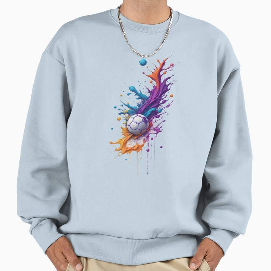 Soccer Ball Sweatshirt - Custom Art Print Men Women - T-Shirt, Sweatshirt, Hoodie
