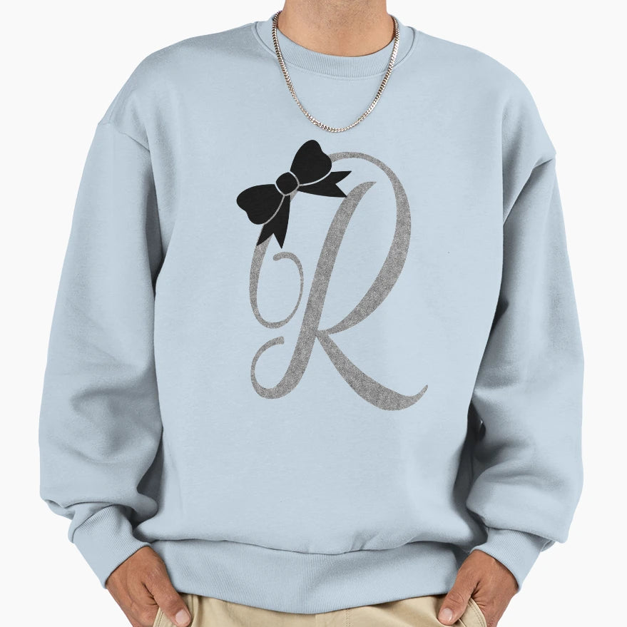 R Son Daughter Word Letter Children Sweatshirt - Unique Graphic for Adults - T-Shirt, Sweatshirt, Hoodie
