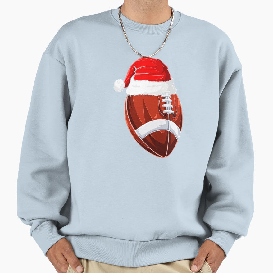 Spirit Santa Football Sweatshirt - Streetwear Style Unisex - T-Shirt, Sweatshirt, Hoodie