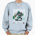 Sundays Are Football Sweatshirt - Custom Art Print for Adults - T-Shirt, Sweatshirt, Hoodie