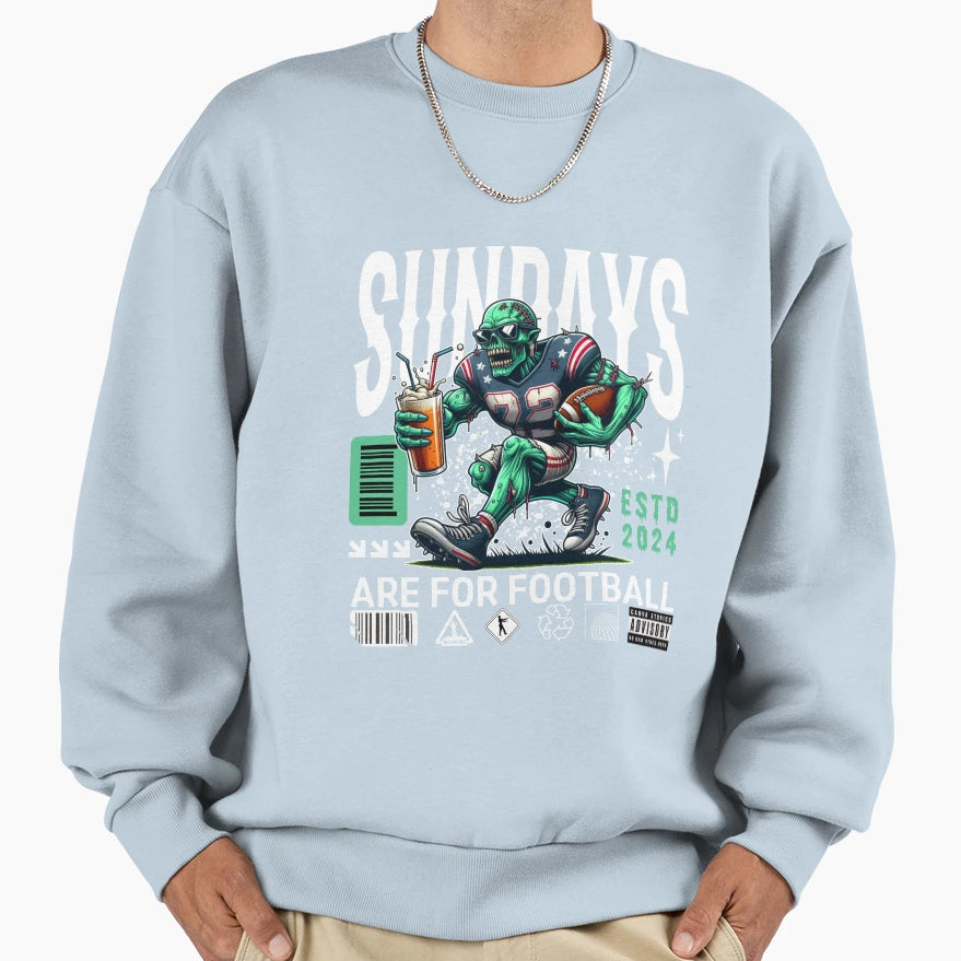 Sundays Are Football Sweatshirt - Custom Art Print for Adults - T-Shirt, Sweatshirt, Hoodie
