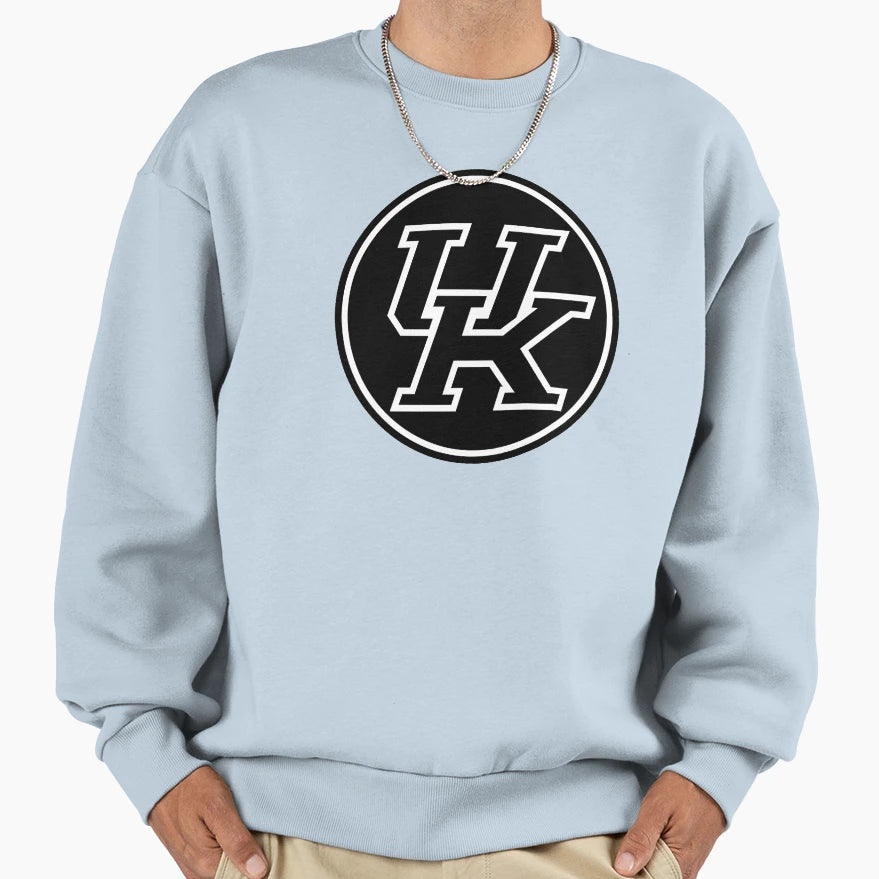 Uk Italicized Black Sweatshirt - Trendy Graphic Unisex - T-Shirt, Sweatshirt, Hoodie