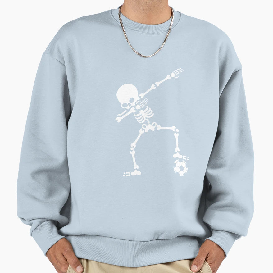 Skeleton Football Skull Sport Sweatshirt - Custom Art Print for Adults - T-Shirt, Sweatshirt, Hoodie