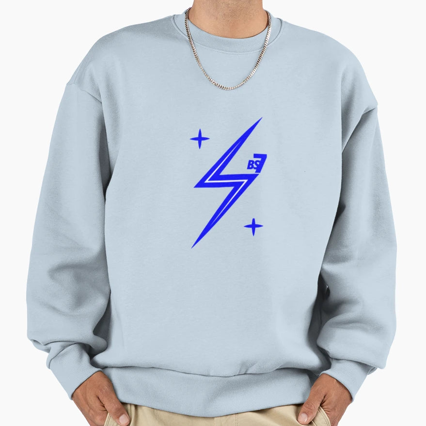 Bs7 Lightning 4 Blue Sweatshirt - Casual Everyday Wear Unisex - T-Shirt, Sweatshirt, Hoodie