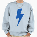 Shocking Blue Lightning Bolt Sweatshirt - Custom Art Print Men Women - T-Shirt, Sweatshirt, Hoodie