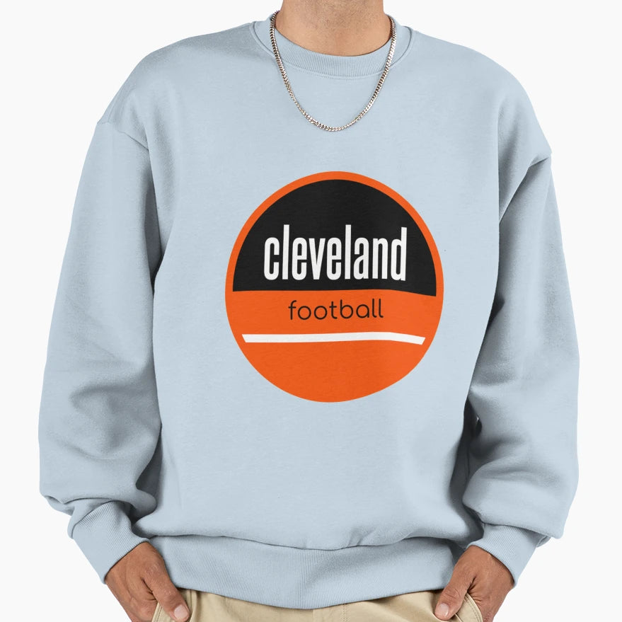 Cleveland Football Gift Loves Cat Sweatshirt - Unique Graphic Unisex - T-Shirt, Sweatshirt, Hoodie