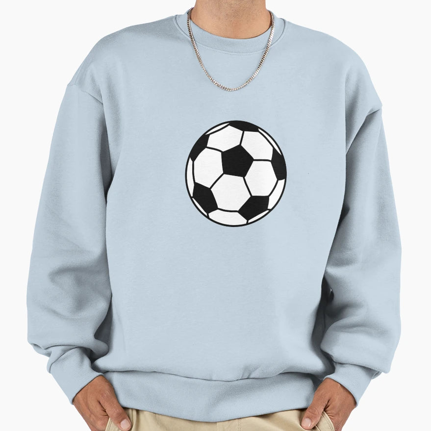 Black And White Soccer Football Ball Sweatshirt - Novelty Apparel Men Women - T-Shirt, Sweatshirt, Hoodie