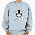 Skull Helmet Crossbones Adventure Sweatshirt - Custom Art Print Men Women - T-Shirt, Sweatshirt, Hoodie