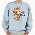 Giraffe Goal Playful Kick Sweatshirt - Casual Everyday Wear for Adults - T-Shirt, Sweatshirt, Hoodie
