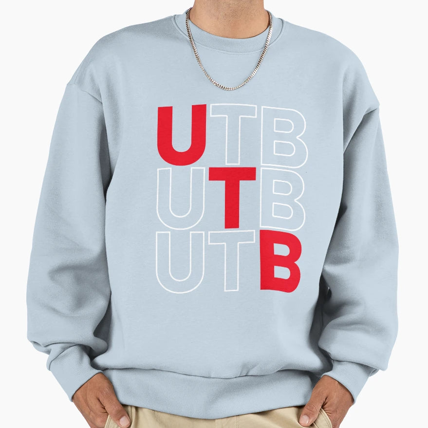 Boro Utb White Outline Sweatshirt - Trendy Graphic Unisex - T-Shirt, Sweatshirt, Hoodie