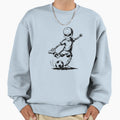 Skeleton Play Football Sweatshirt - Graphic Print Unisex - T-Shirt, Sweatshirt, Hoodie