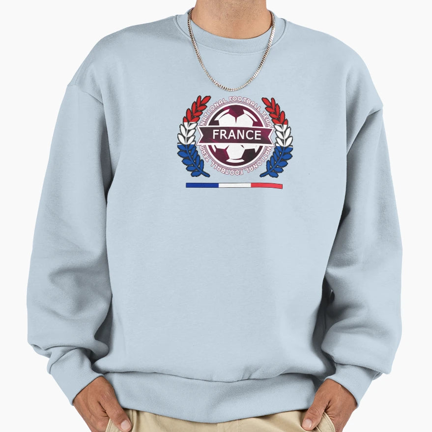 France New Football Supporters Sweatshirt - Minimalist Print for Adults - T-Shirt, Sweatshirt, Hoodie