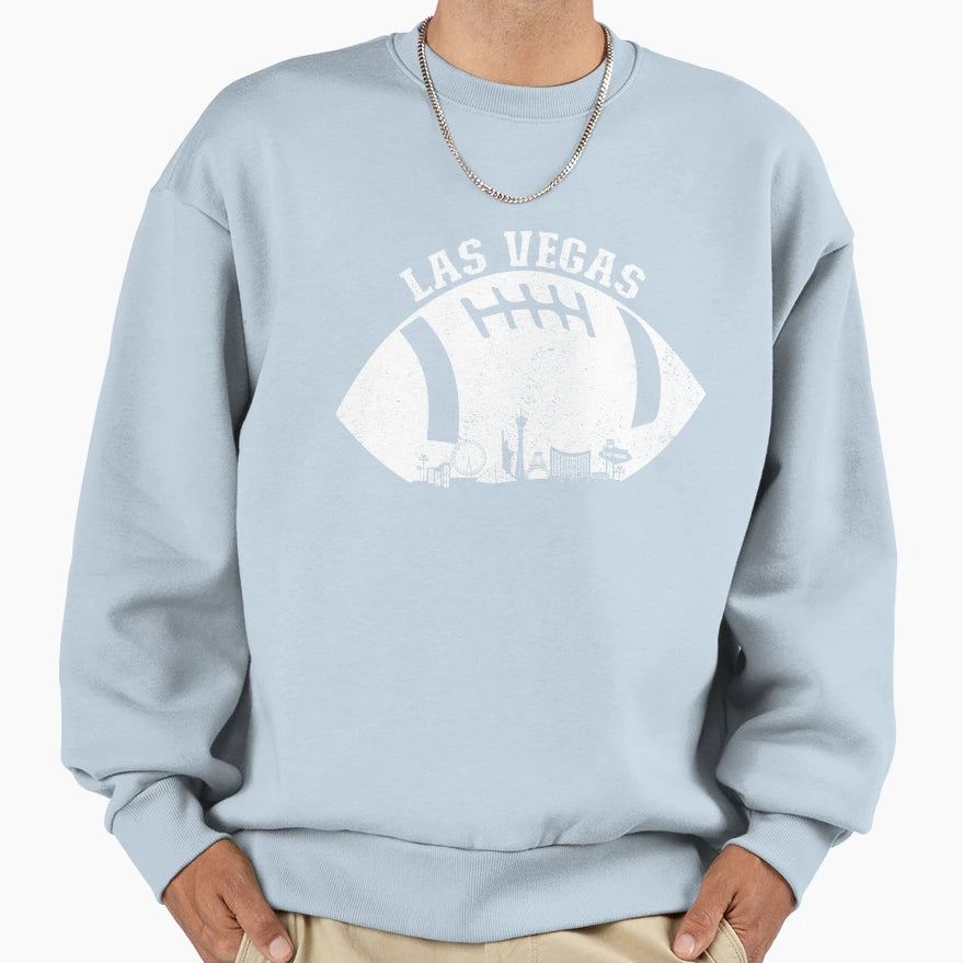 Las Vegas Skyline Football Fan Sweatshirt - Custom Art Print for Adults - T-Shirt, Sweatshirt, Hoodie