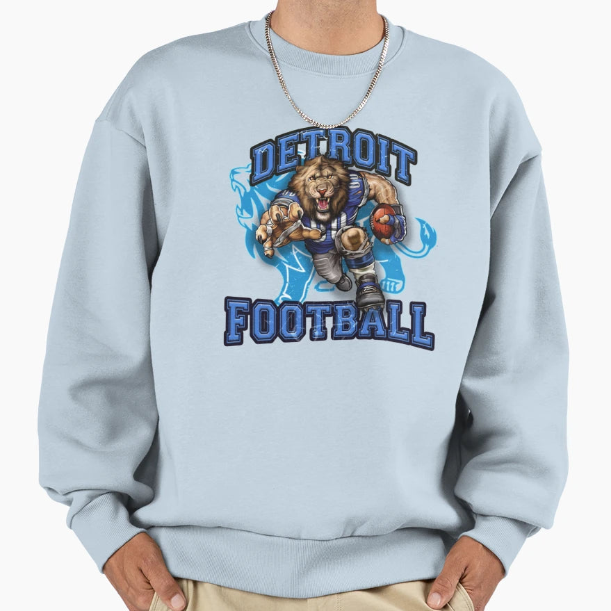 Detroit Football Detroit Lions Football Sweatshirt - Trendy Graphic Unisex - T-Shirt, Sweatshirt, Hoodie