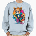 Shih Tzu Dog Playing American Sweatshirt - Unique Graphic Men Women - T-Shirt, Sweatshirt, Hoodie