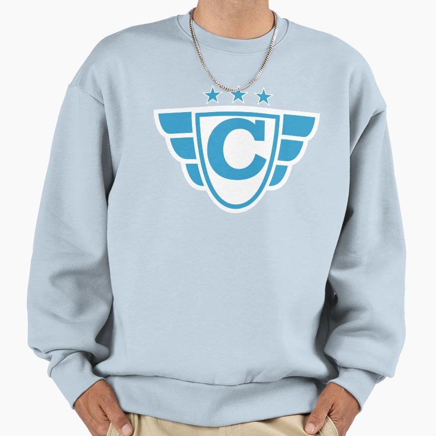 Superhero Letter C Stars And Wings Sweatshirt - Graphic Print Men Women - T-Shirt, Sweatshirt, Hoodie