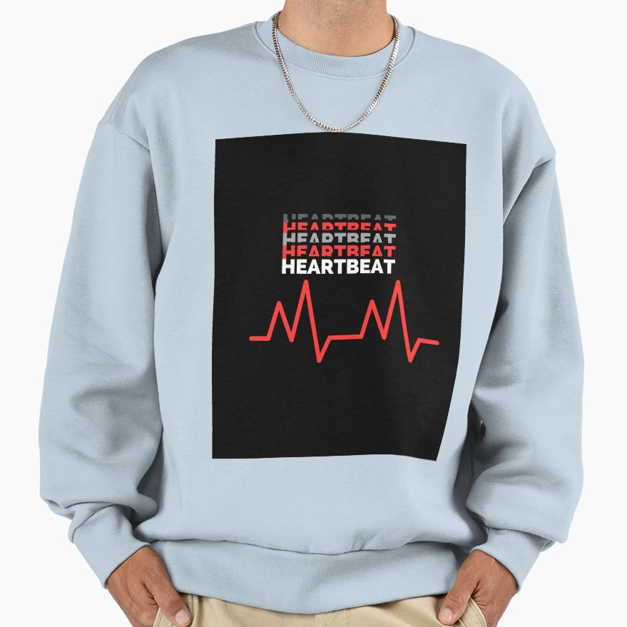Heartbeat Frequency Sweatshirt - Casual Everyday Wear for Adults - T-Shirt, Sweatshirt, Hoodie