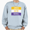 Sundays Are Football Sweatshirt - Minimalist Print for Adults - T-Shirt, Sweatshirt, Hoodie