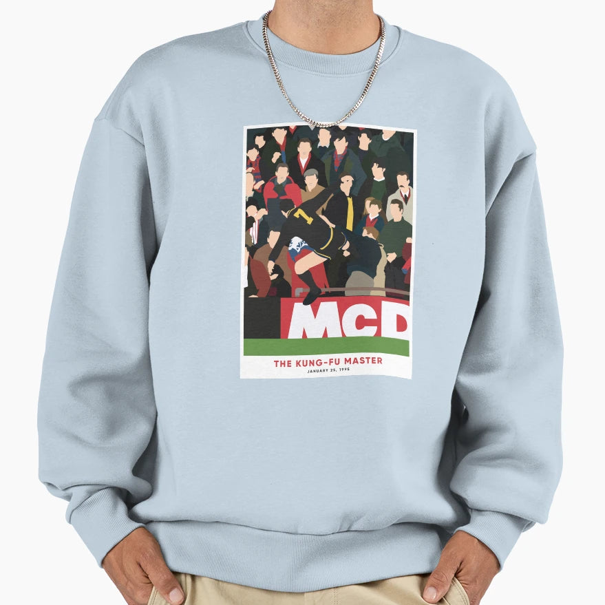 Eric Cantona Kung Fu Master Sweatshirt - Minimalist Print Unisex - T-Shirt, Sweatshirt, Hoodie