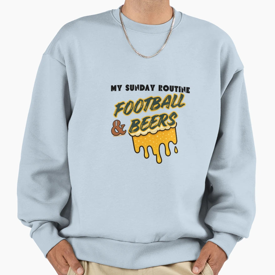 Packers Sunday Routine Funny Football Sweatshirt - Trendy Graphic Unisex - T-Shirt, Sweatshirt, Hoodie