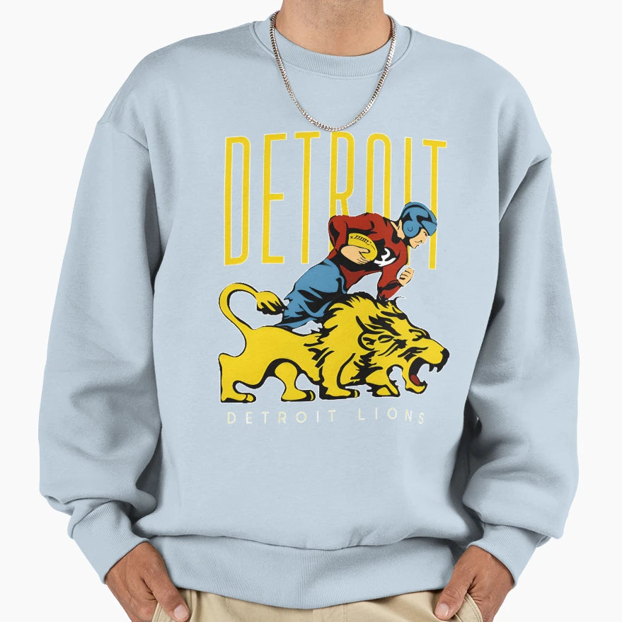 Detroit Lions Sweatshirt - Trendy Graphic Men Women - T-Shirt, Sweatshirt, Hoodie