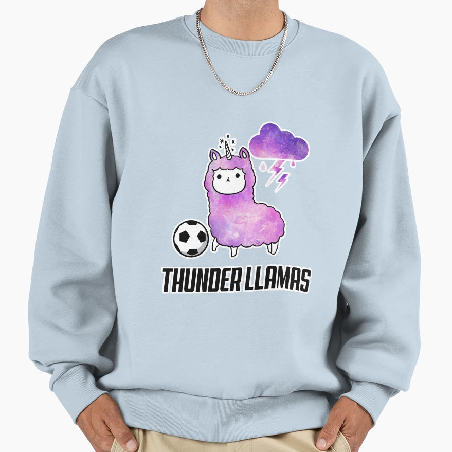 Thunder Llamas Sweatshirt - Custom Art Print for Adults - T-Shirt, Sweatshirt, Hoodie