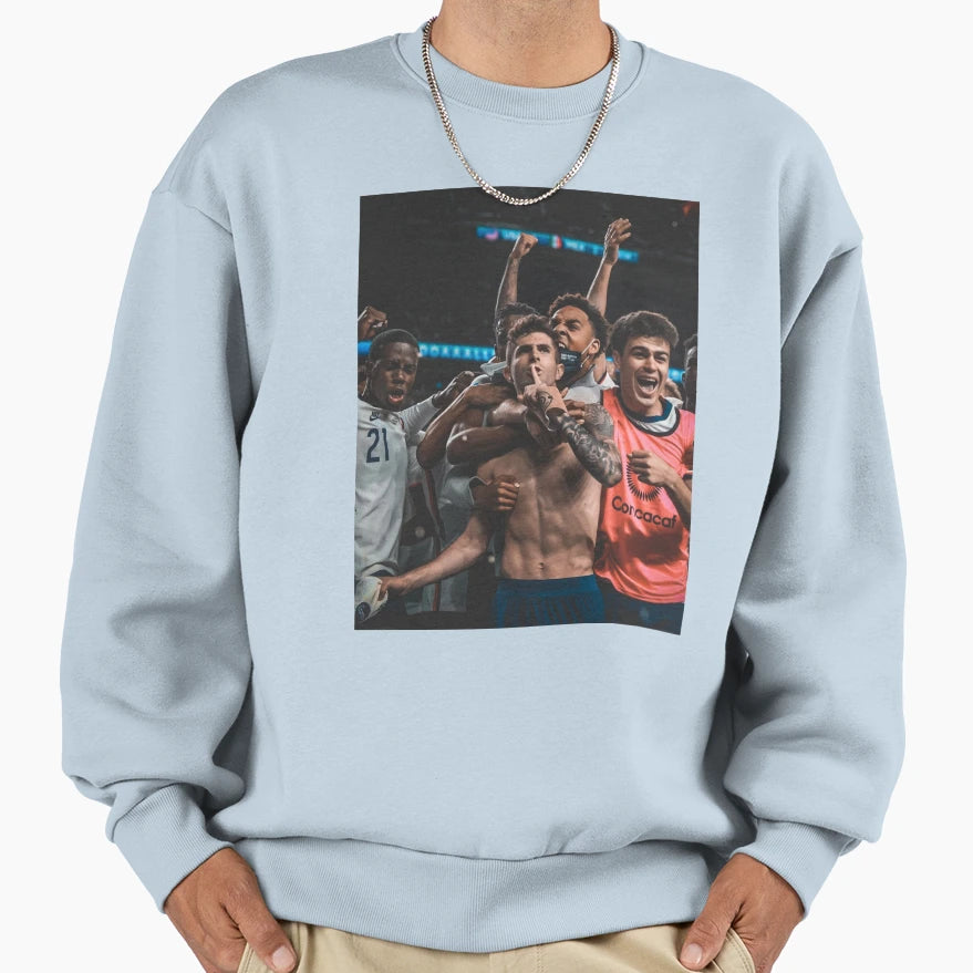 Pulisic Shh Usmnt Soccer Sweatshirt - Custom Art Print Men Women - T-Shirt, Sweatshirt, Hoodie