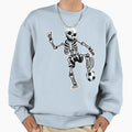 Skeleton Halloween Soccer Player Sweatshirt - Minimalist Print Unisex - T-Shirt, Sweatshirt, Hoodie