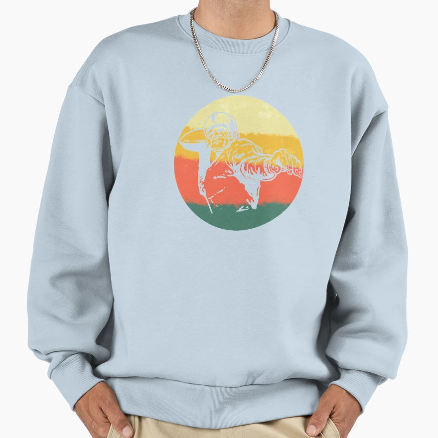 American Football Quarterback Sweatshirt - Fun Novelty Design for Adults - T-Shirt, Sweatshirt, Hoodie