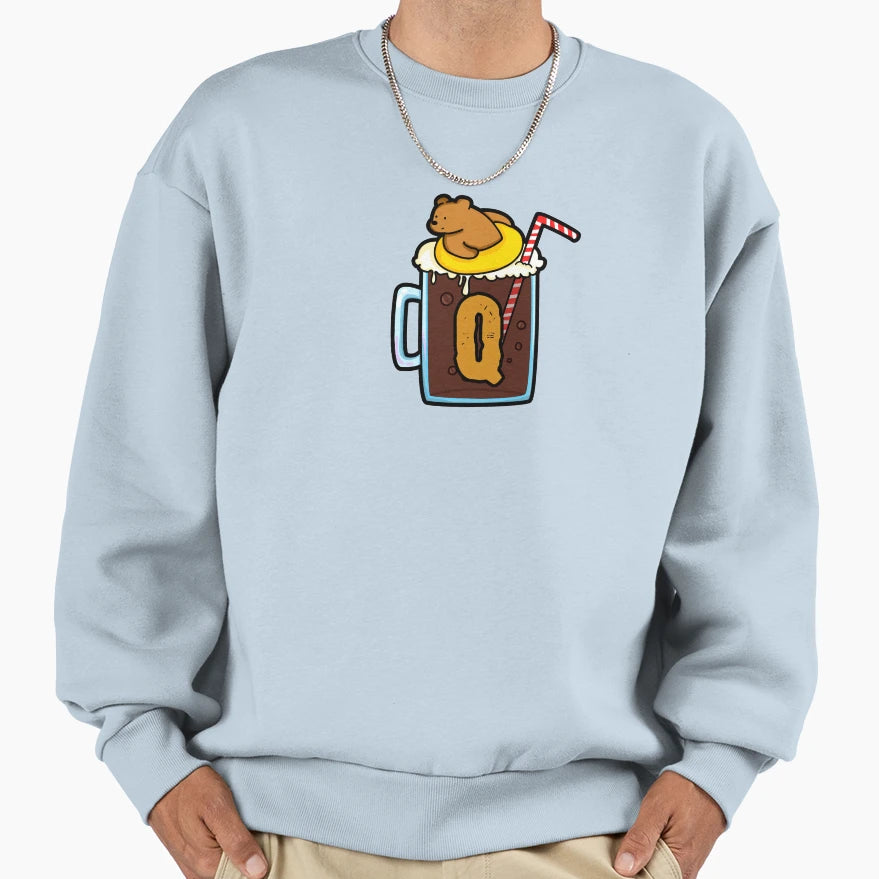 Alphabet Letter Q Root Bear Float Sweatshirt - Streetwear Style for Adults - T-Shirt, Sweatshirt, Hoodie