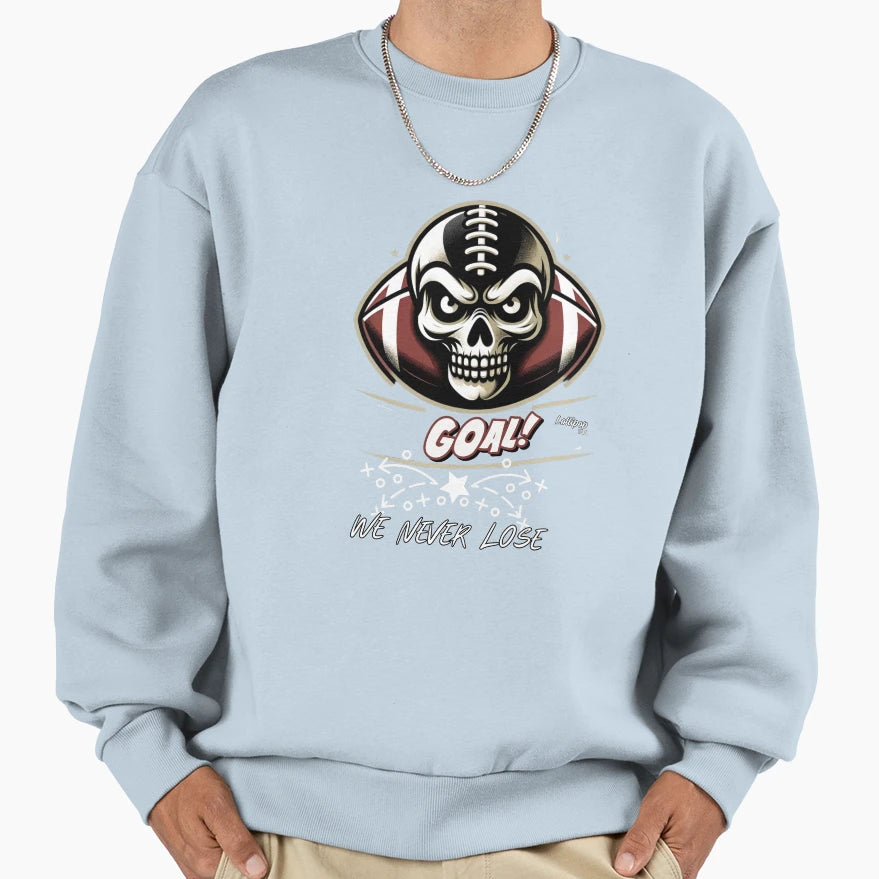 Football Skull Squad Morbid Sweatshirt - Custom Art Print for Adults - T-Shirt, Sweatshirt, Hoodie