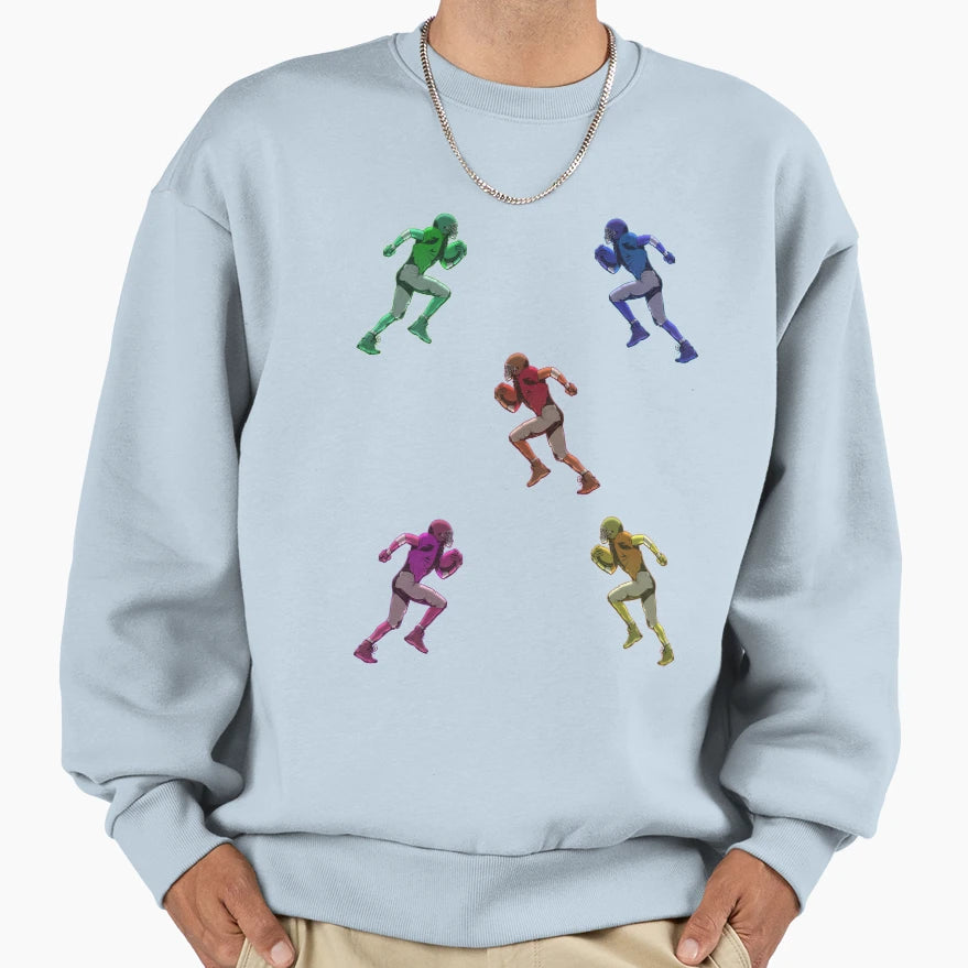 Football Players Sweatshirt - Custom Art Print Men Women - T-Shirt, Sweatshirt, Hoodie