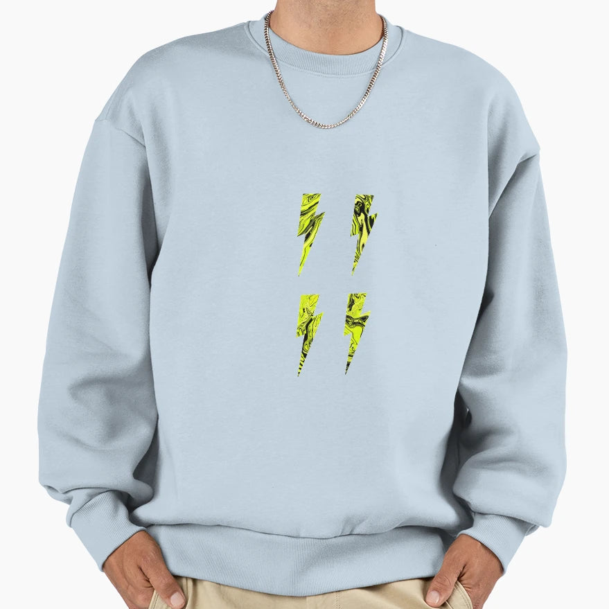 Lightning Bolts Sweatshirt - Custom Art Print Unisex - T-Shirt, Sweatshirt, Hoodie