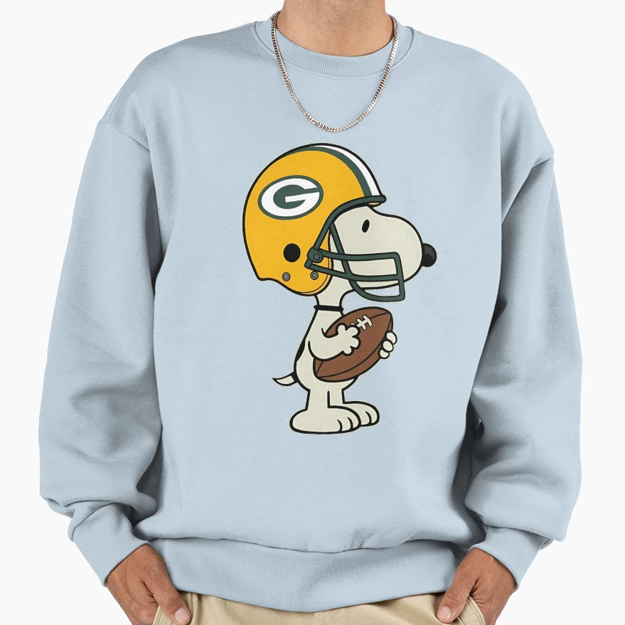 Snoopy Green Bay Packers Game Day Sweatshirt - Streetwear Style for Adults - T-Shirt, Sweatshirt, Hoodie