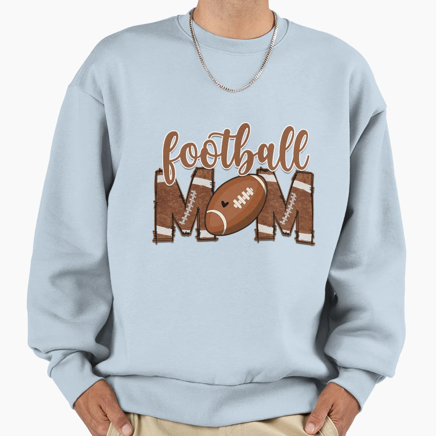 Football Mom 1 Sweatshirt - Aesthetic Graphic for Adults - T-Shirt, Sweatshirt, Hoodie