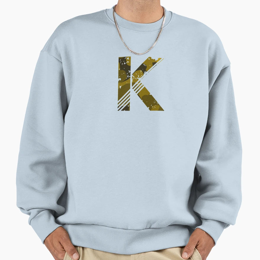 Letter K Sweatshirt - Casual Everyday Wear Unisex - T-Shirt, Sweatshirt, Hoodie