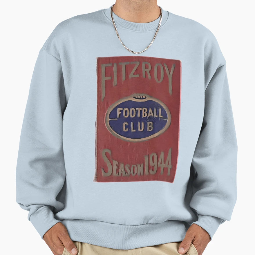 Fitzroy Football Club Afl Footy Sweatshirt - Fun Novelty Design for Adults - T-Shirt, Sweatshirt, Hoodie